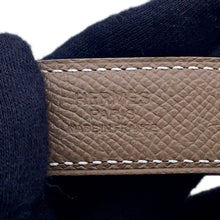 Load image into Gallery viewer, HERMES Constance H Guilloche Belt Size 70 Black/Etoupe Swift Leather Epsom