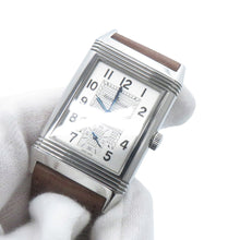 Load image into Gallery viewer, JAEGER-LE COULTRE Reverso Classic Medium Small Second Stainless Steel Leather Silver DialQ2438520