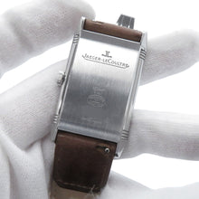 Load image into Gallery viewer, JAEGER-LE COULTRE Reverso Classic Medium Small Second Stainless Steel Leather Silver DialQ2438520
