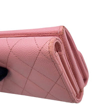Load image into Gallery viewer, CHANEL Matelasse Classic Small Flap Wallet PinkAP0230 Caviar Leather