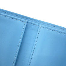 Load image into Gallery viewer, CHANEL Matelasse Classic Small Flap Wallet Light BlueAP0230 Caviar Leather