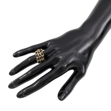 Load image into Gallery viewer, CHANEL Chain Ring Size Approximately No. 13 GoldABH133 Leather Metal