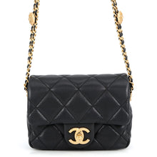 Load image into Gallery viewer, CHANEL Mini Flap Chain Shoulder Bag BlackAS3368 Caviar Leather