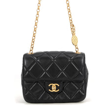 将图像加载到图库查看器中,CHANEL Matelasse Small Flap Chain Shoulder Bag BlackAS3205 Lambskin Size 20