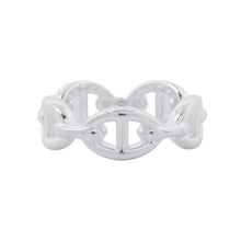 将图像加载到图库查看器中,HERMES Chaine d'Ancre Anchene Ring Size PM/55/#15 SV925