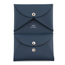 Load image into Gallery viewer, HERMES Calvi Duo Blue de Prusse Epsom