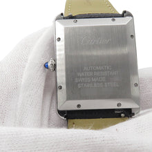 Load image into Gallery viewer, CARTIER tank mast XL H41mmxW31mm Stainless Steel Leather Silver DialWSTA0040