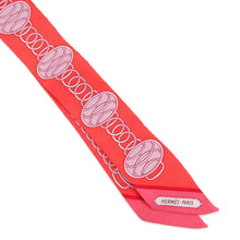 Load image into Gallery viewer, HERMES Twilly lift profile Grenadine/Corail/Parme Silk100%