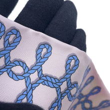 Load image into Gallery viewer, HERMES Twilly Cords and Brandenburg Ornaments Rose/Blue Jean/Jaune Silk100%