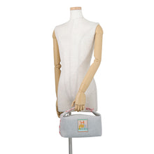 Load image into Gallery viewer, HERMES Bride a Black Animated Block Granite Wool Toile Chevrons Size GM