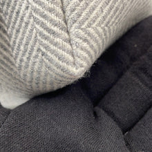 Load image into Gallery viewer, HERMES Bride a Black Animated Block Granite Wool Toile Chevrons Size GM