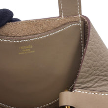 将图像加载到图库查看器中,HERMES In the loop Etoupe Taurillon Clemence Swift Leather Size 18
