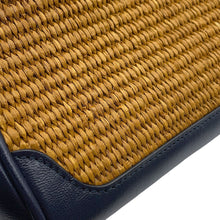 Load image into Gallery viewer, GUCCI Japan Limited Edition GG Marmont Bamboo Handbag Navy/Brown655657 Raffia Leather