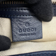 Load image into Gallery viewer, GUCCI Japan Limited Edition GG Marmont Bamboo Handbag Navy/Brown655657 Raffia Leather