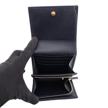 Load image into Gallery viewer, GUCCI Horsebit compact wallet Beige/Navy621891 Canvas/Leather
