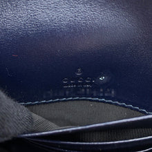 Load image into Gallery viewer, GUCCI Horsebit compact wallet Beige/Navy621891 Canvas/Leather