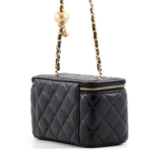 Load image into Gallery viewer, CHANEL Matelasse Ball Chain Vanity Bag BlackAP2303-B18602-94305 Lambskin