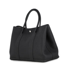 将图像加载到图库查看器中,HERMES Garden Party Black Negonda Leather Size PM