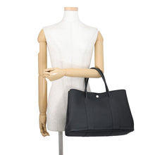 将图像加载到图库查看器中,HERMES Garden Party Black Negonda Leather Size PM