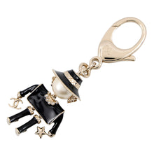 Load image into Gallery viewer, CHANEL Mademoiselle/Gabrielle Doll BlackABG014-B21625-U3081 Gold Plated Faux Pearl