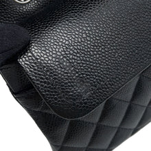 将图像加载到图库查看器中,CHANEL Matelasse W Flap ChainShoulder Bag BlackA01113 Caviar Leather Size 23