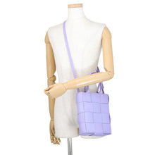 Load image into Gallery viewer, Bottega Veneta Cassette 2-Way Tote Purple709341VMAY14214 Lambskin Size Mini