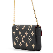 Load image into Gallery viewer, LOUIS VUITTON Felicie Pochette Noir/BeigeM80482 Monogram Empreinte Leather