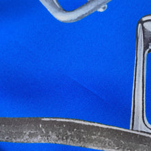 将图像加载到图库查看器中,HERMES Giant Square PROJETS CARRES Size 140 Blue Roy/Etoupe Silk100%