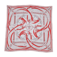 将图像加载到图库查看器中,HERMES Carre Jean's morning walk Size 140 Glycine/Corail/Black Cashmere70% Silk30%