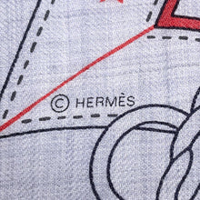 将图像加载到图库查看器中,HERMES Carre Jean's morning walk Size 140 Glycine/Corail/Black Cashmere70% Silk30%
