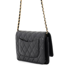 Load image into Gallery viewer, CHANEL Matelasse Classic Chain Wallet BlackAP0250 Lambskin