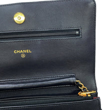 Load image into Gallery viewer, CHANEL Matelasse Classic Chain Wallet BlackAP0250 Lambskin