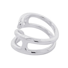 将图像加载到图库查看器中,HERMES Chaine d'Ancre Twist Punk Ring Size PM/52/#12 SV925