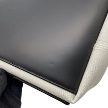 将图像加载到图库查看器中,BALENCIAGA Navy Kabas White/Black339933 Canvas Leather Size S