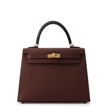 Load image into Gallery viewer, HERMES Kelly Sellier tricolor Terre/Ebene/Craie Epsom Size 25
