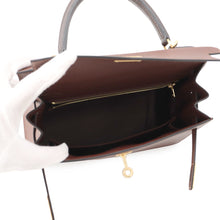 Load image into Gallery viewer, HERMES Kelly Sellier tricolor Terre/Ebene/Craie Epsom Size 25