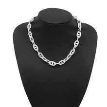 将图像加载到图库查看器中,HERMES Chaine d'Ancre Necklace 36 pieces Size MM SV925