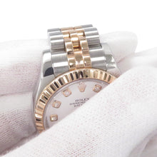 Load image into Gallery viewer, ROLEX Datejust Stainless Steel K18PG White Dial179171G