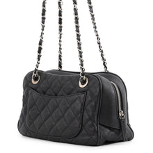 将图像加载到图库查看器中,CHANEL Matelasse CC Logo Shoulder Bag Black Caviar Leather