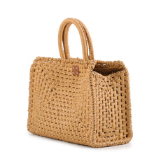 Load image into Gallery viewer, Ferragamo Gancini Studio Handbag Brown211101 Raffia