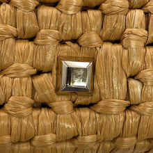 Load image into Gallery viewer, Ferragamo Gancini Studio Handbag Brown211101 Raffia