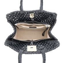 Load image into Gallery viewer, Ferragamo Studio Handbag Black211101 Raffia