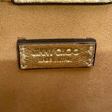 将图像加载到图库查看器中,JIMMY CHOO N/S Tote Star GoldMININSTOTEAUR Calf Leather Rhinestone Size Mini