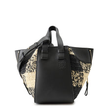 Load image into Gallery viewer, LOEWE hammock compact Black Leather Raffia