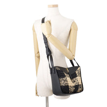 Load image into Gallery viewer, LOEWE hammock compact Black Leather Raffia
