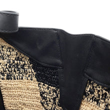 Load image into Gallery viewer, LOEWE hammock compact Black Leather Raffia