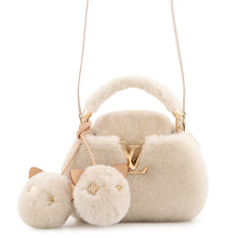 Load image into Gallery viewer, LOUIS VUITTON Capsnow Capucines CreamM26324 Shearling