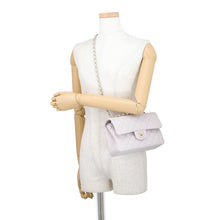 Load image into Gallery viewer, CHANEL Matelasse W flap Chain Shoulder Bag Light PurpleA01113 Caviar Leather