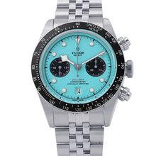 Load image into Gallery viewer, TUDOR Black Bay Chrono Stainless Steel Turquoise DialM79360N-0024