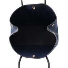 将图像加载到图库查看器中,HERMES Garden Party Blue Marine/Black Toile H Negonda Leather Size TPM